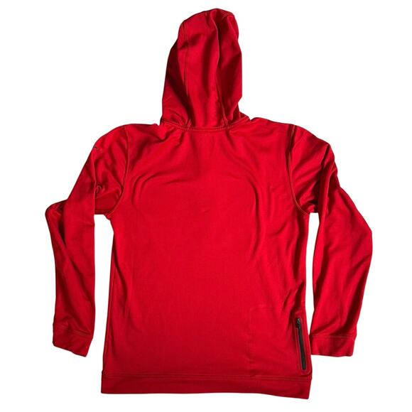 Nike Dri-Fit Red 1/4 Zip Hoodie Men’s Small Long Sleeve Running Top - Picture 3 of 7